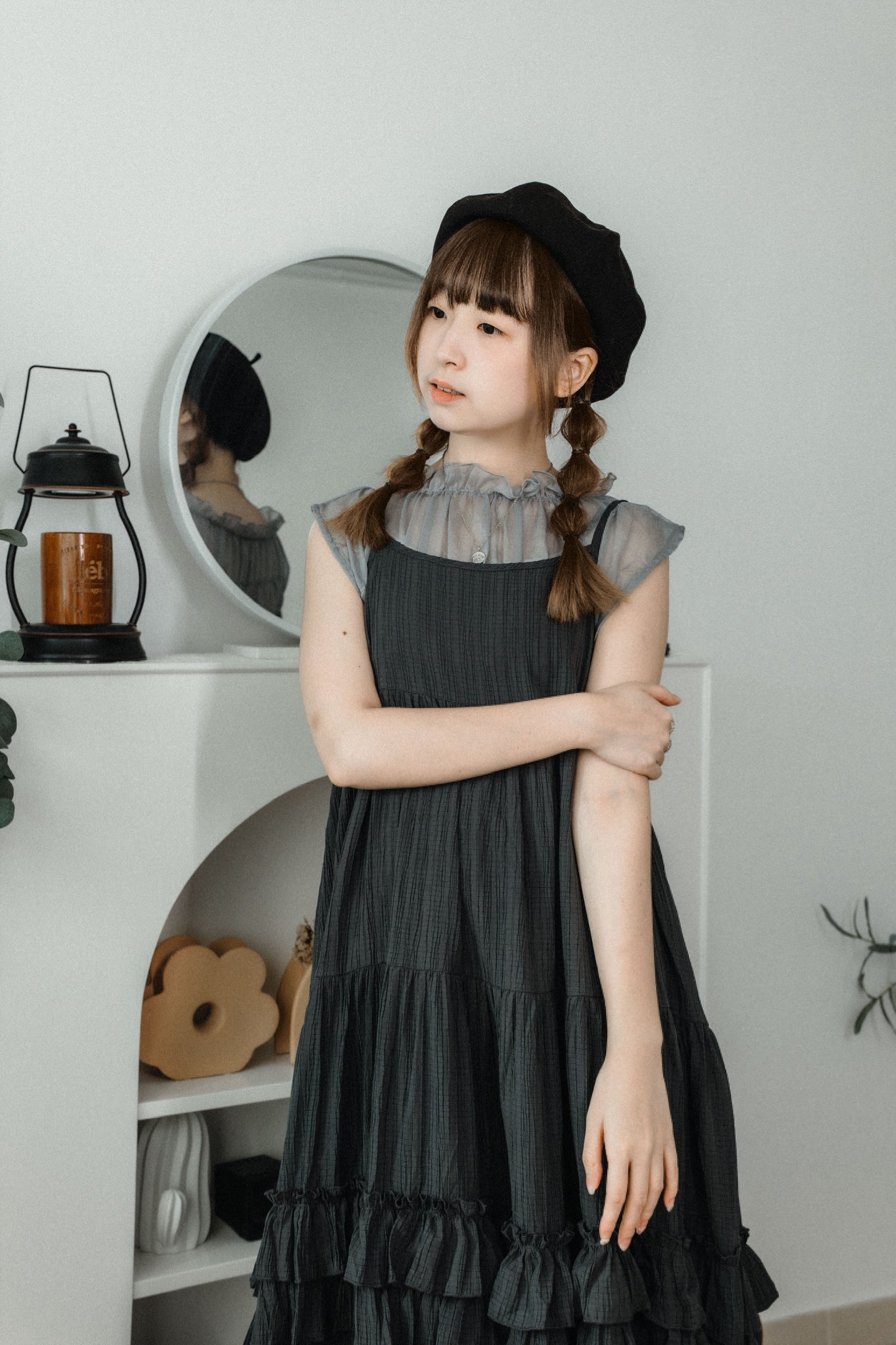 透明感🫧Ruffle Layer Top｜4 colors