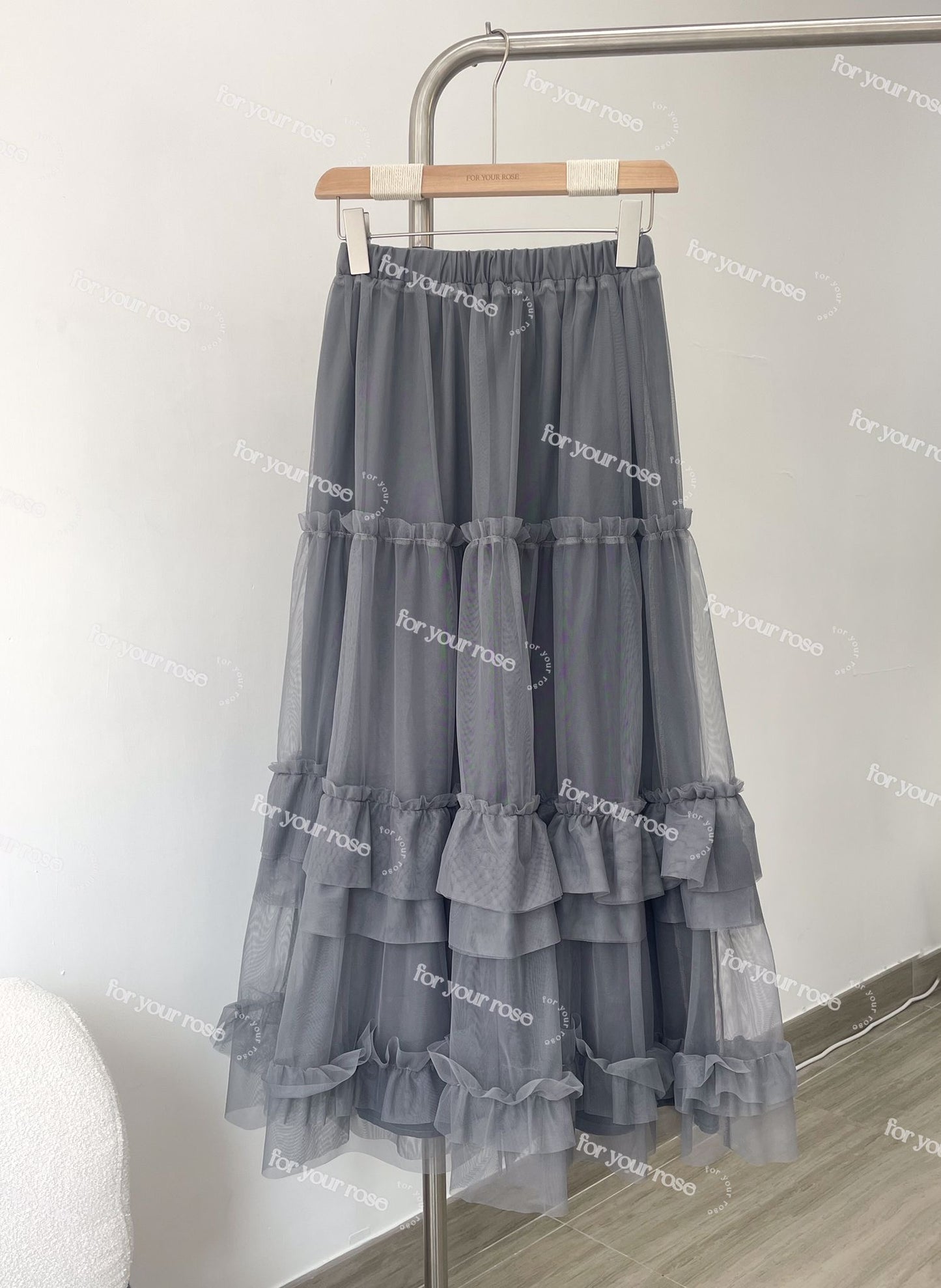 多層🌸 花邊蛋糕紗紗半裙｜7色入