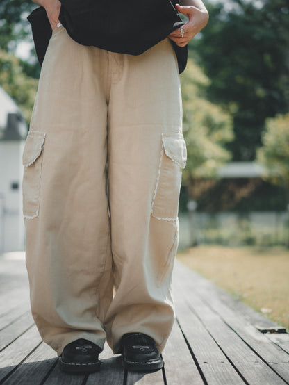 Lace Pocket 氣球褲｜3色入