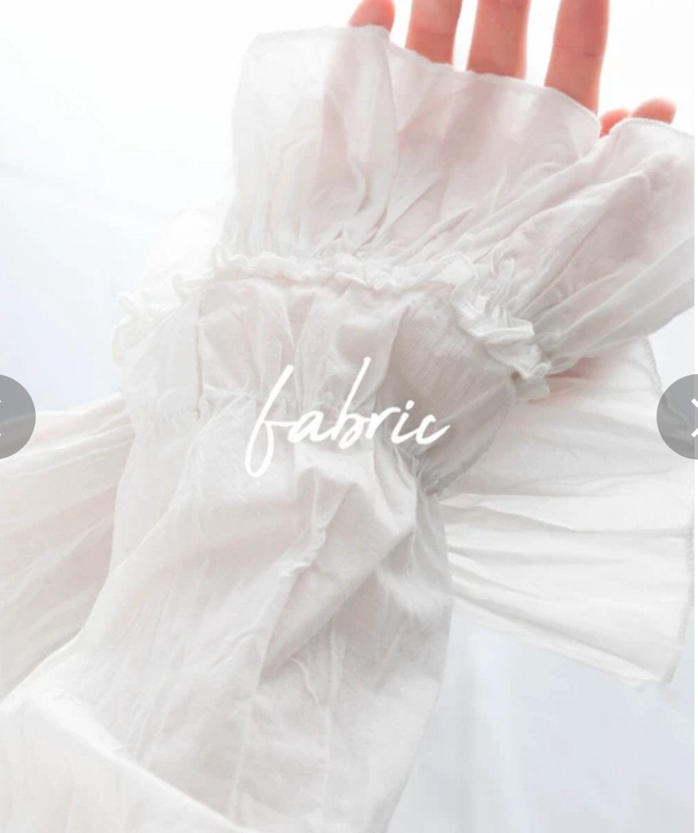 JP靚內襯✨喇叭袖皺皺打底TOP｜5色入