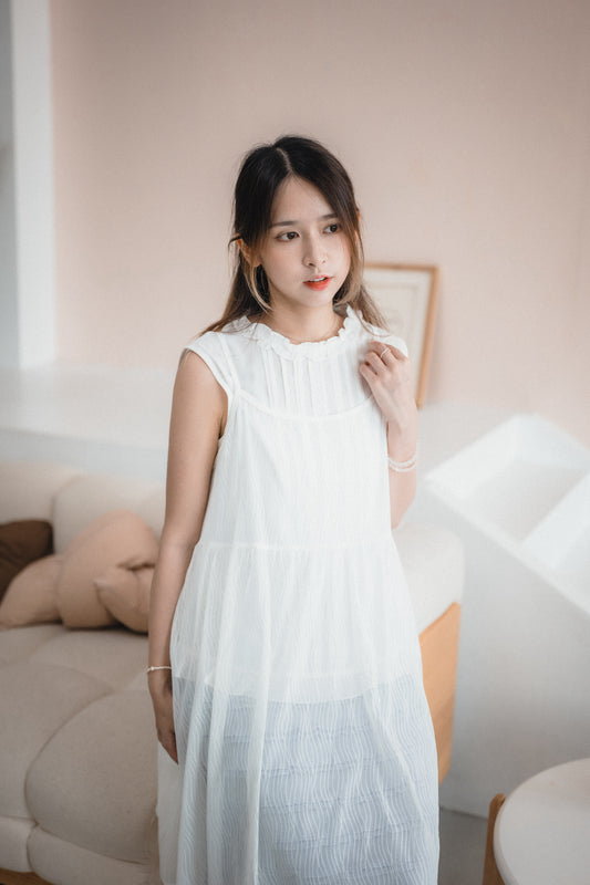 好襯⸜ ෆ ⸝‍ Ruffle壓褶背心｜3色入