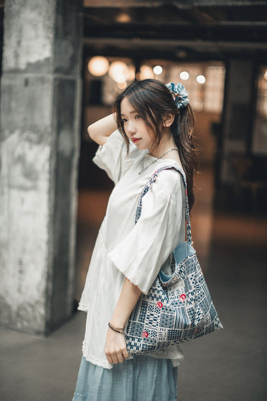 雲朵感☁️ 日系泡泡袖娃娃top｜2色入