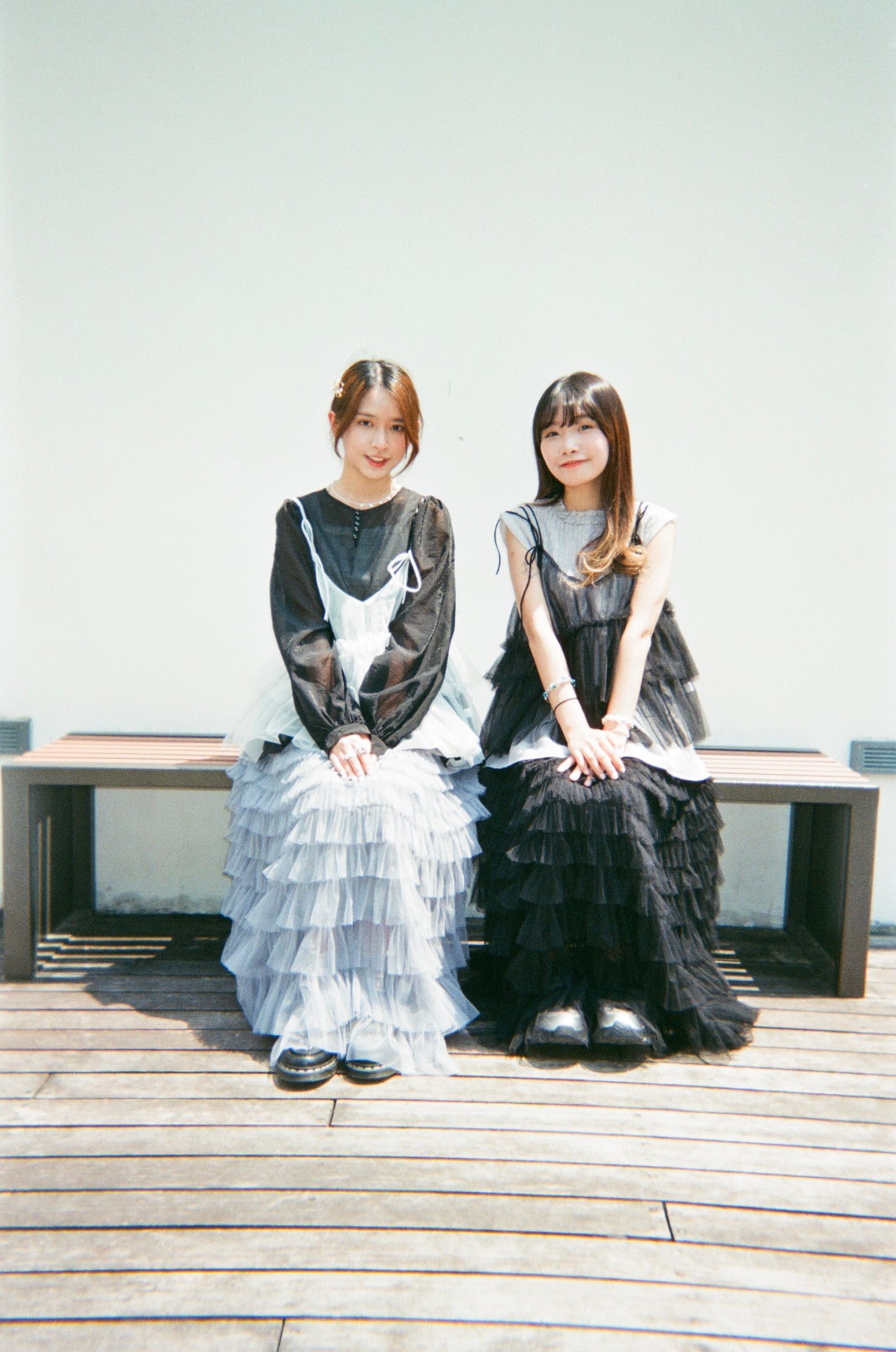 超仙氣✨ 綁結肩帶紗紗layer｜3色入