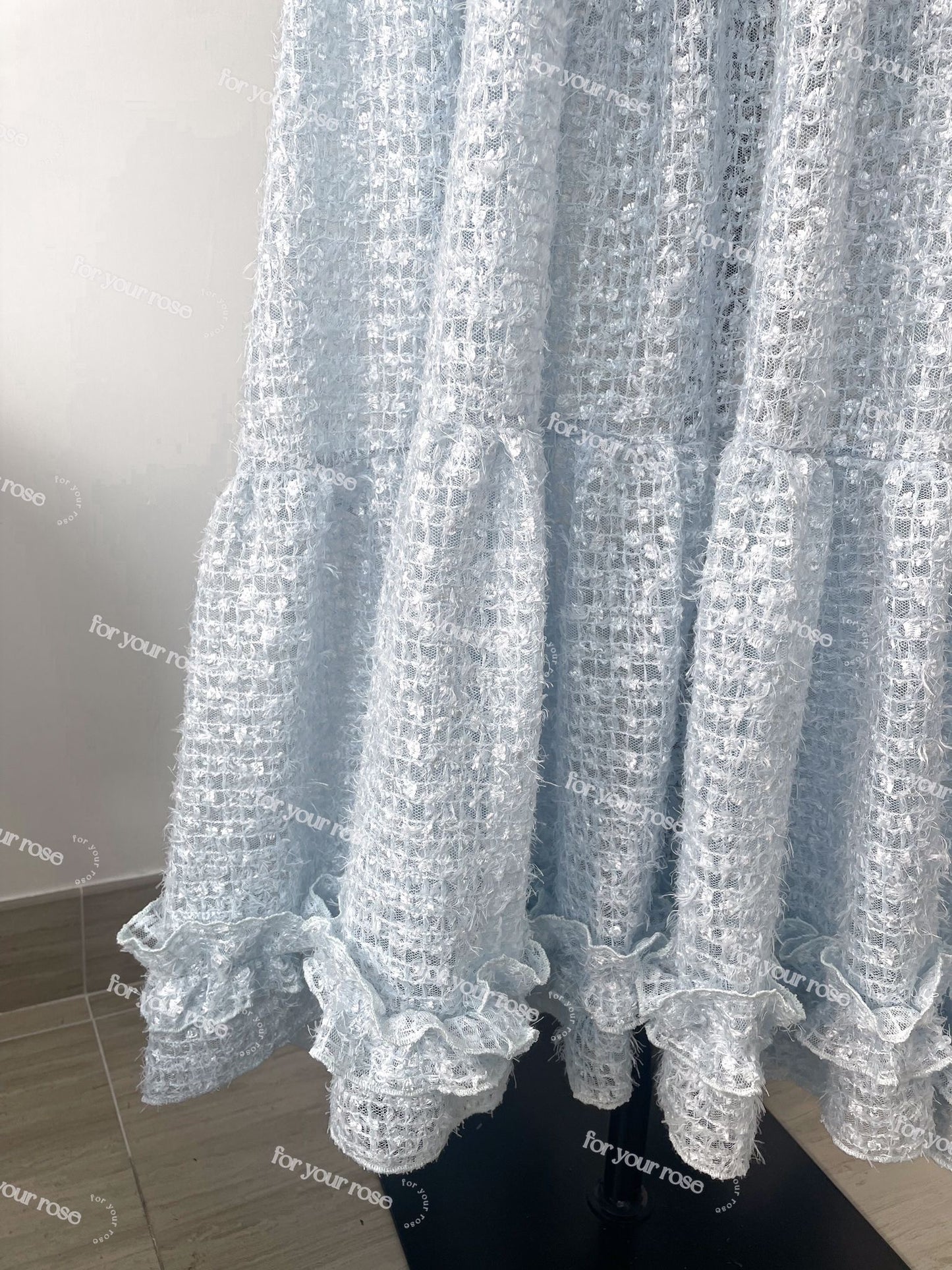 毛毛粒☁️ Ruffle Layer連身裙｜3色入