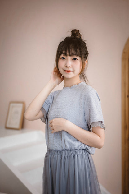 超soft☁️ 棉花糖拼接手袖TOP｜3色入