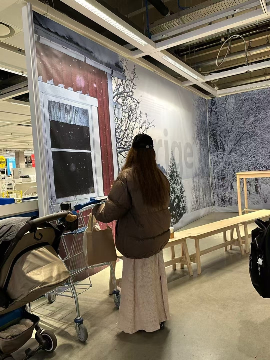 泡泡格格棉 • Waffle後開岔傘裙｜3色入