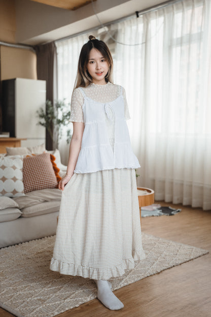 夏日甜甜🧇 格仔餅𝕎𝕒𝕗𝕗𝕝𝕖半身裙｜4色入