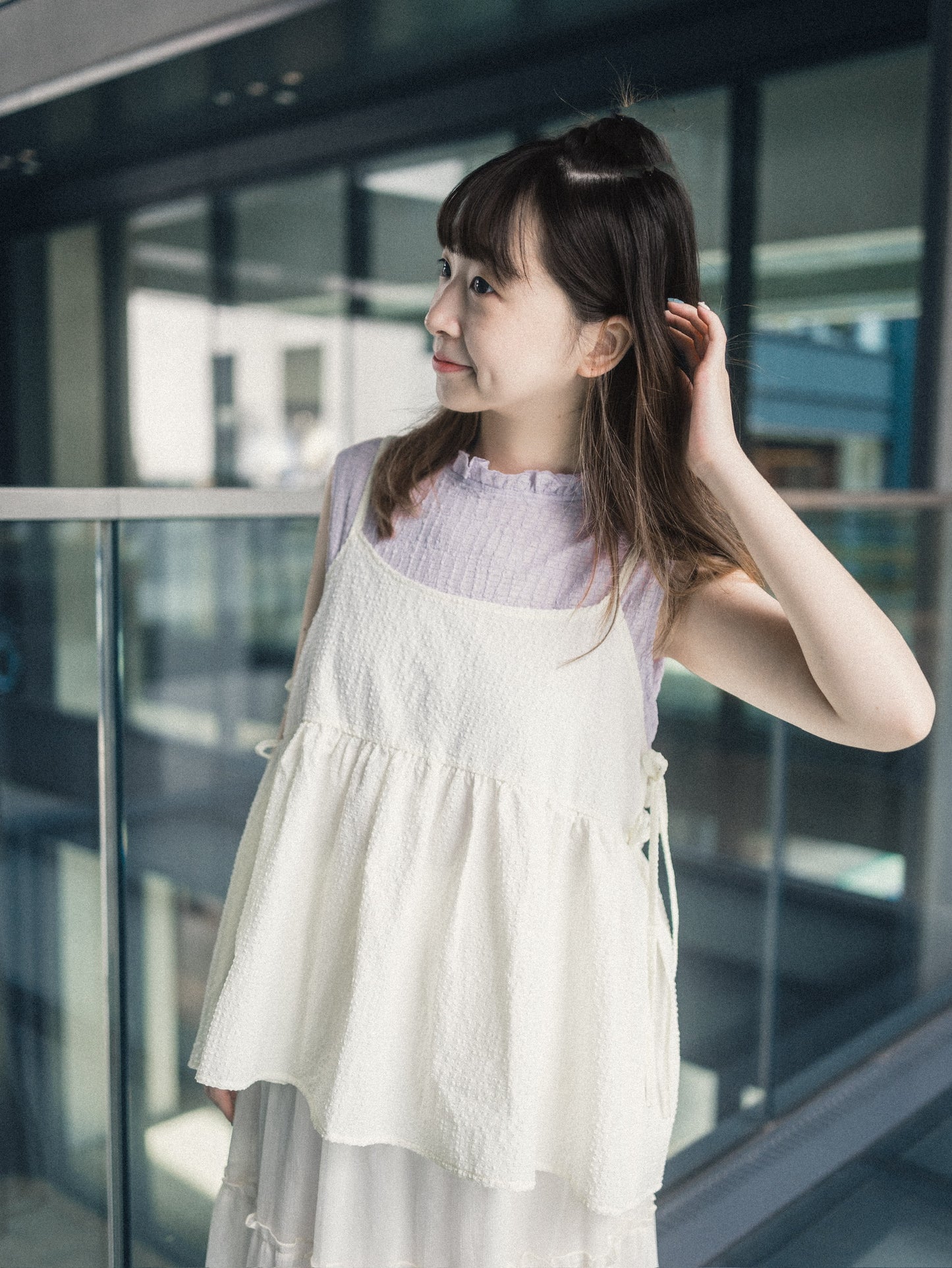 夏日☀️暗格紋側綁帶外搭｜4 colors