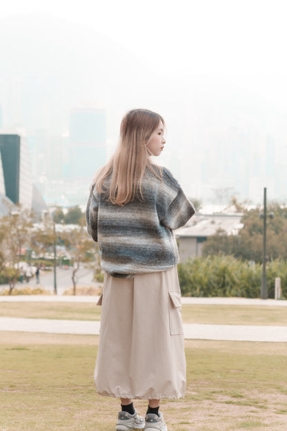 泡泡感索繩工裝裙｜3色入