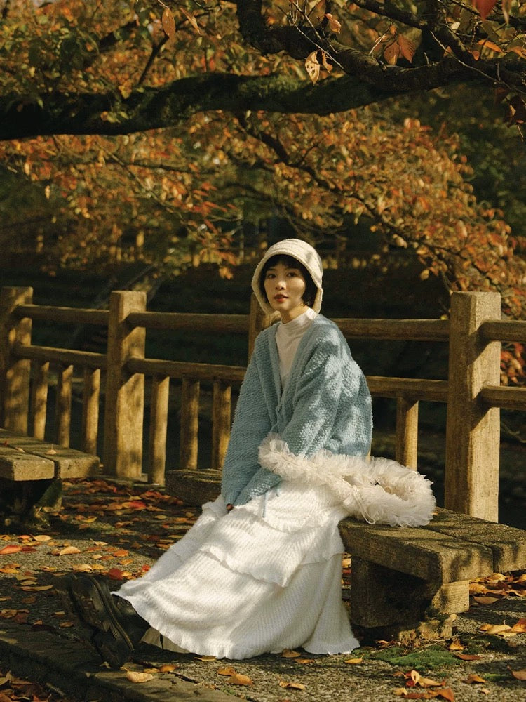 [人氣斷貨款！]毛毛感soso荷葉蛋糕裙｜3色入