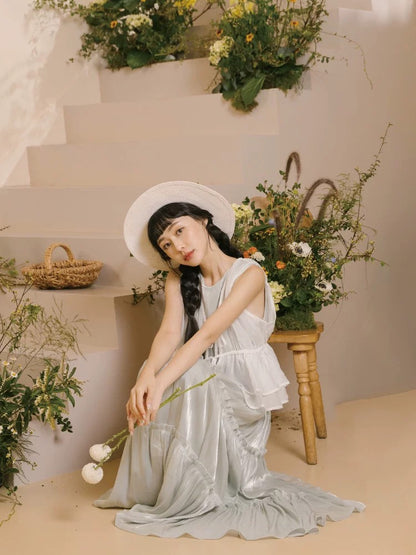 細絲光澤荷葉蛋糕造型OPS｜2色入