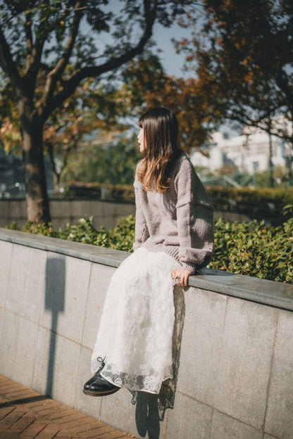 節日感！混色V領針織上衣｜7色入