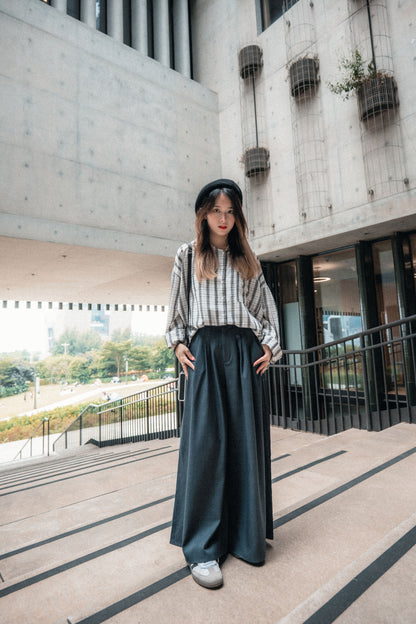 絲滑〰️西裝闊腳長褲（送皮帶）｜4色入