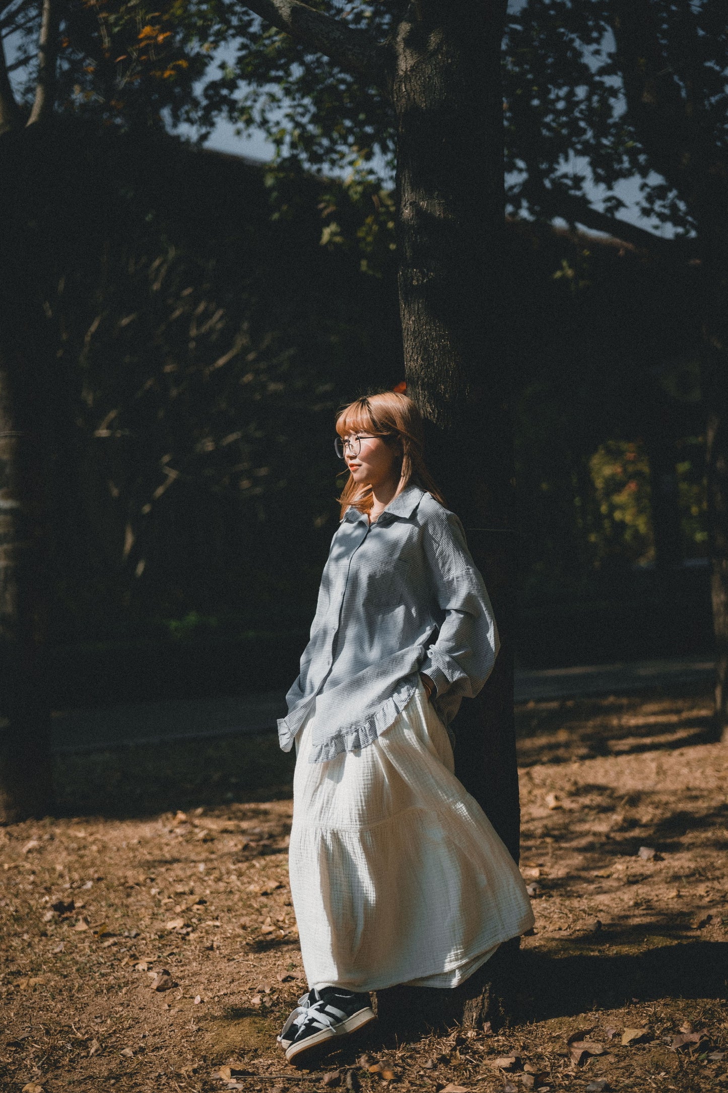 RUFFLE下襬➿小格子襯衫｜4色入