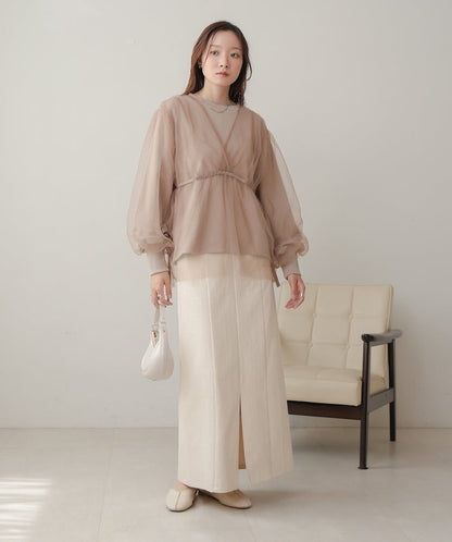 熱賣！疊層薄紗長袖TOP｜3色入