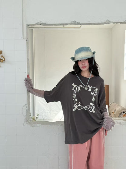 ROMANTIC RUFFLE LACE SLEEVES TEE | 3色入