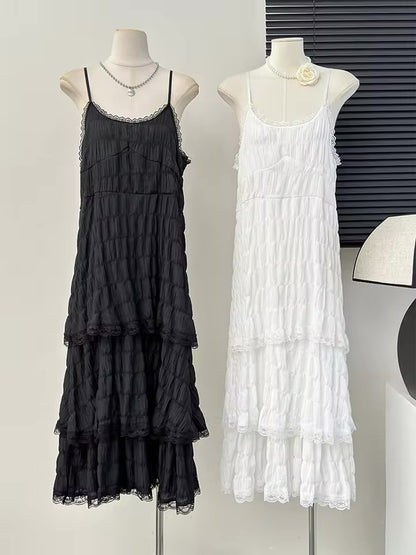 春夏🌿 溫柔層層lace吊帶OPS｜2色入