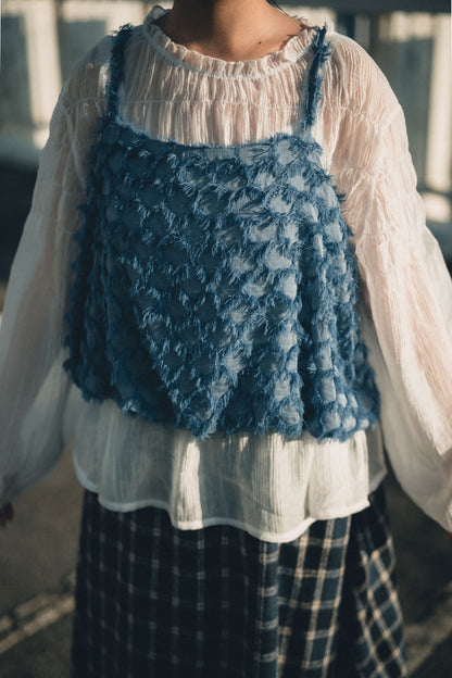 薄紗皺皺Ruffle Top｜3色入