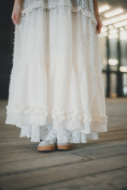 毛毛粒☁️ Ruffle Layer連身裙｜3色入