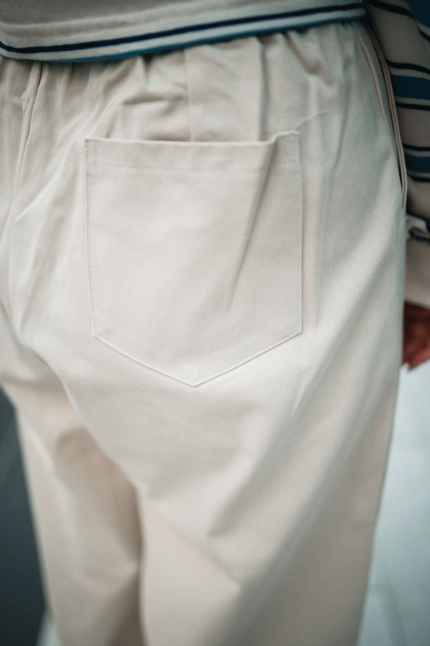 2WAY內直條布長褲｜3色入