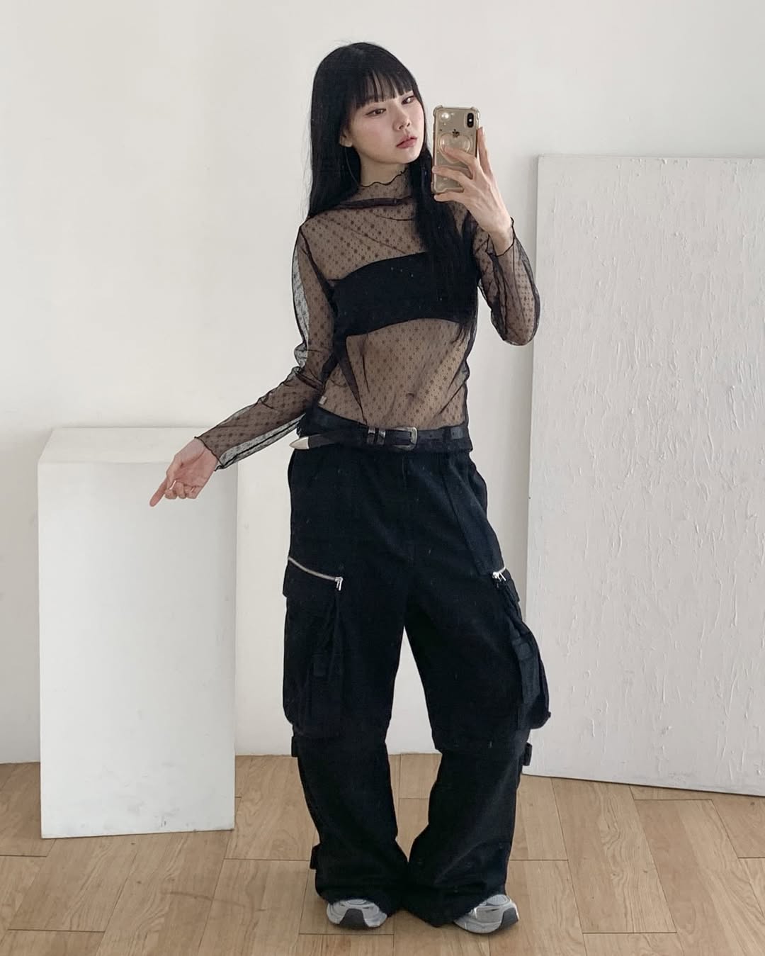 [新色加入🧊] 小雪花透膚捲邊內搭TOP｜3色入