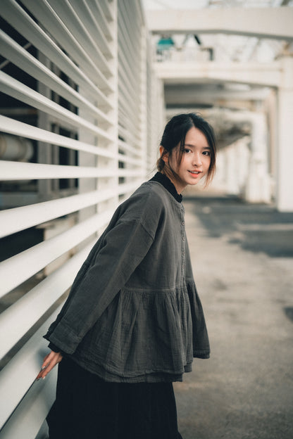 靚傘型！雙層layer BB棉襯衫｜3色入