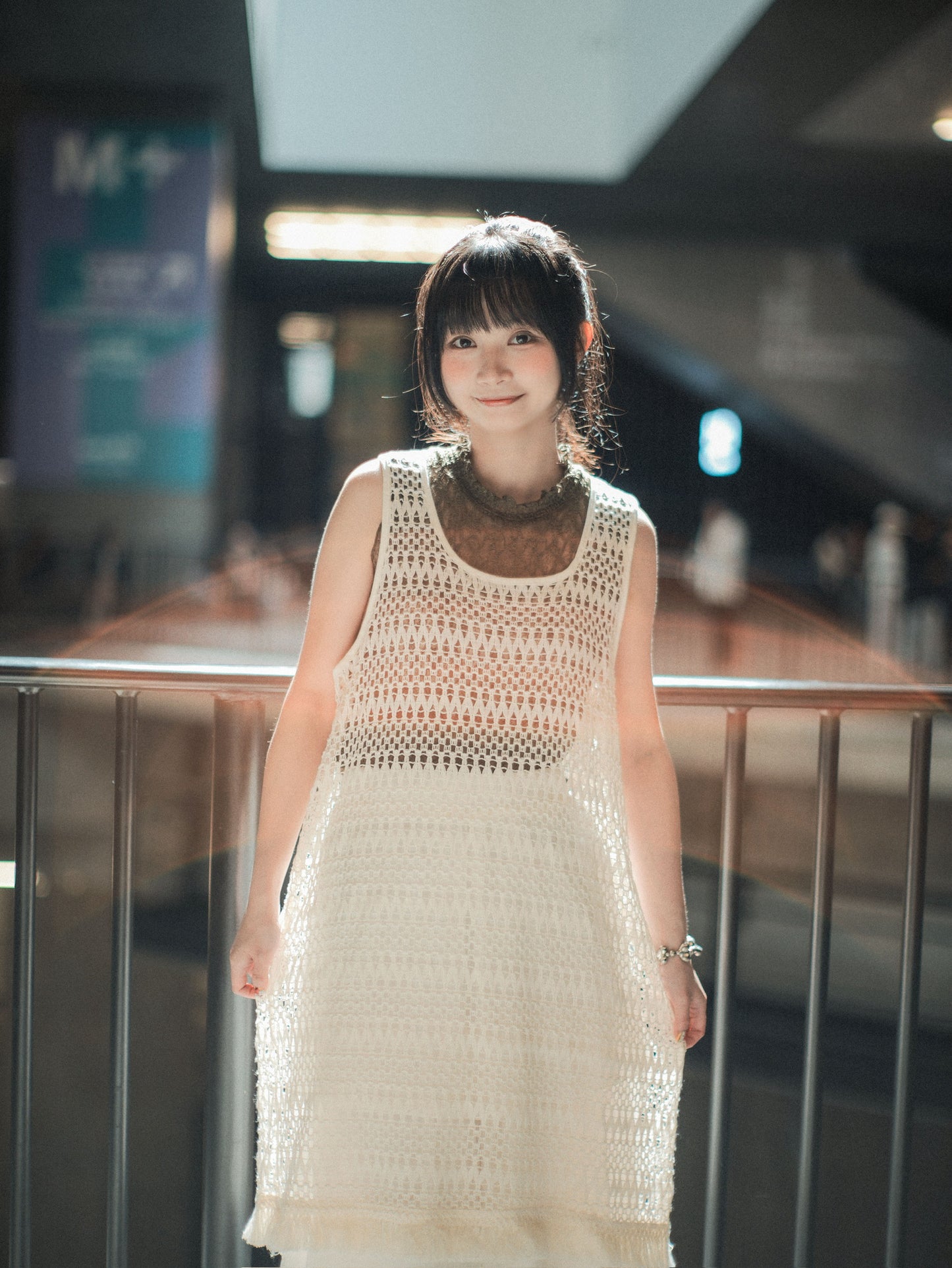 波希米亞▫️鈎織網格流蘇外搭layer｜1色入