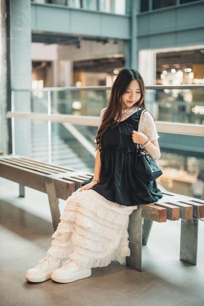 店主自留！輕盈🪽荷葉ruffle半身裙｜2色入