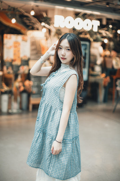 最後少量！小花點 ݁˖⚘₊𓏲半透直紋背心｜2色入