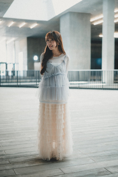 熱賣✨ 千層紗紗蛋糕半身裙｜3色入