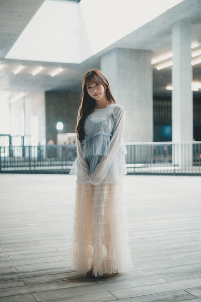 熱賣✨ 千層紗紗蛋糕半身裙｜3色入