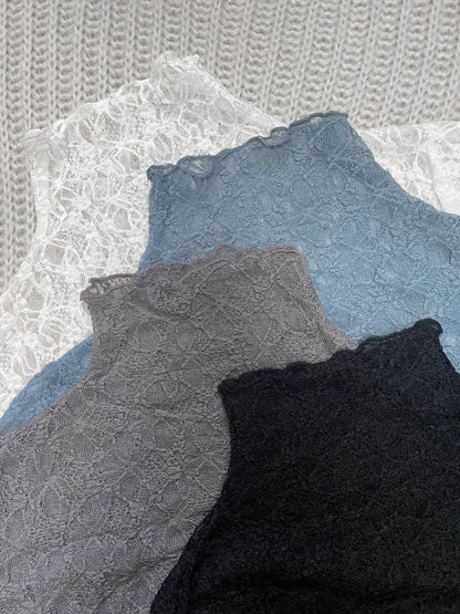 最後一批！Lace Ruffle Top｜4色入