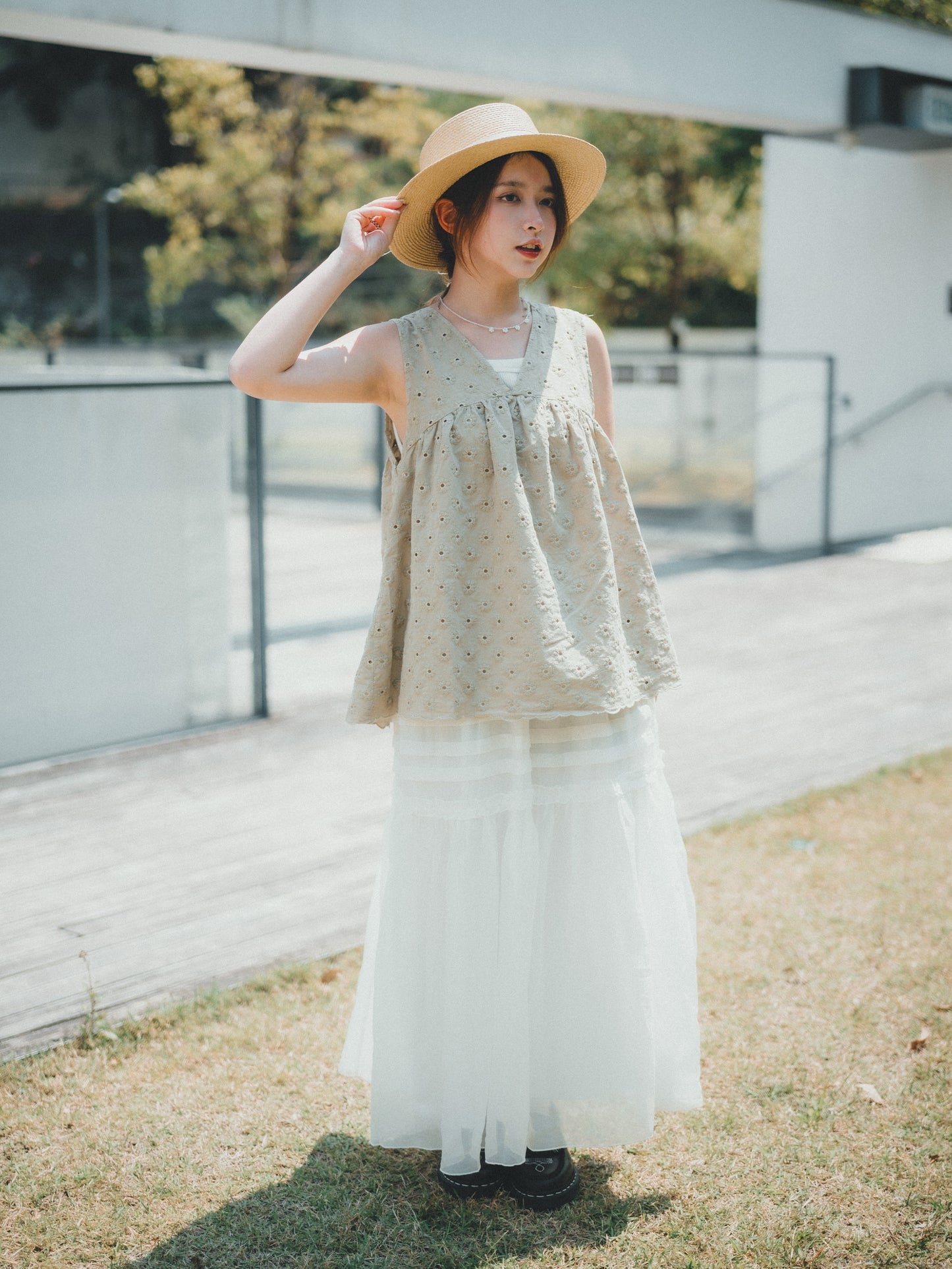 飄逸涼感🫧 三摺Ruffle輕薄sk｜3色入