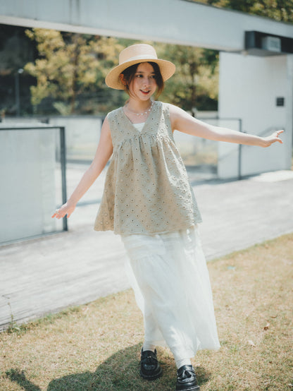 飄逸涼感🫧 三摺Ruffle輕薄sk｜3色入