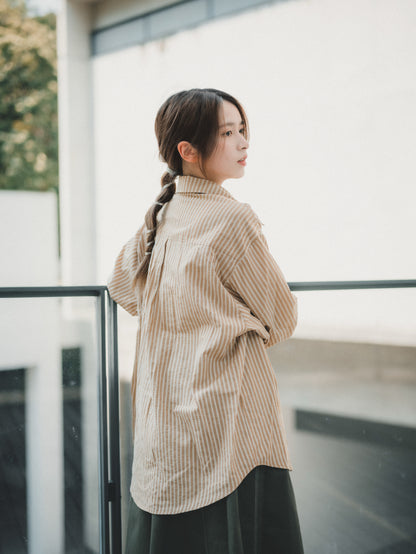 上班！直條紋襯衫｜2色入