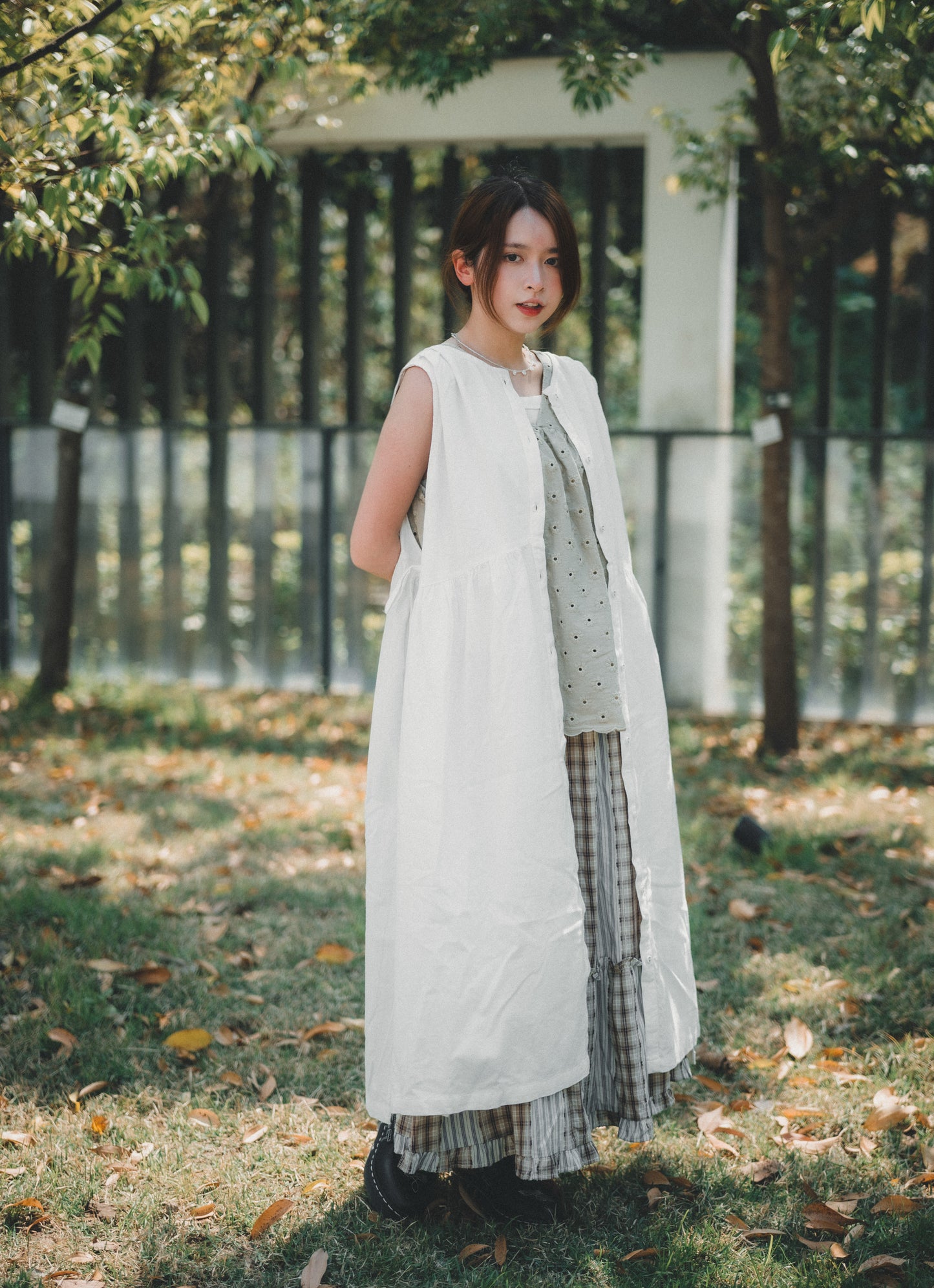 特別！條子拼格格紋sk｜2色入