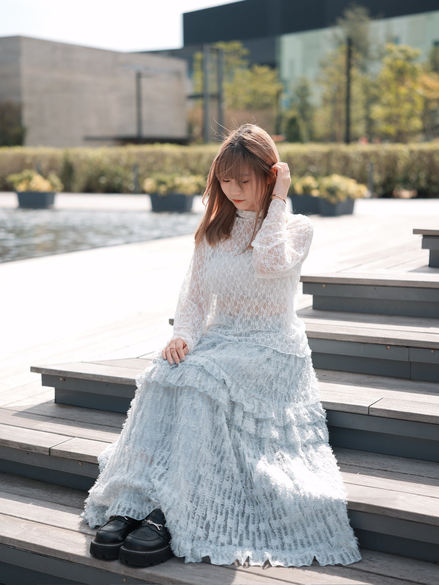 最後一批！Lace Ruffle Top｜4色入