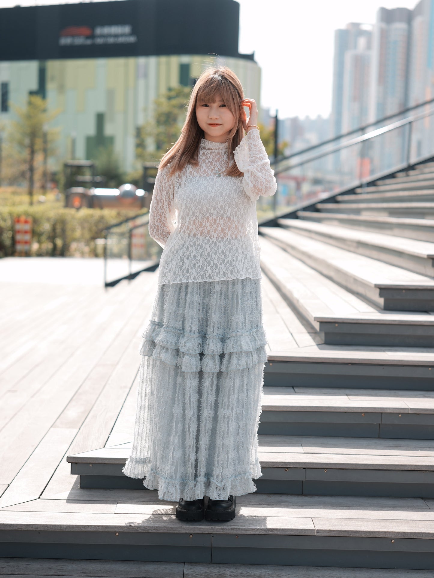 最後一批！Lace Ruffle Top｜4色入