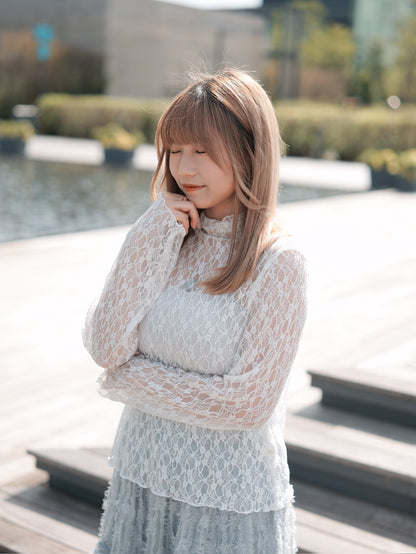 最後一批！Lace Ruffle Top｜4色入