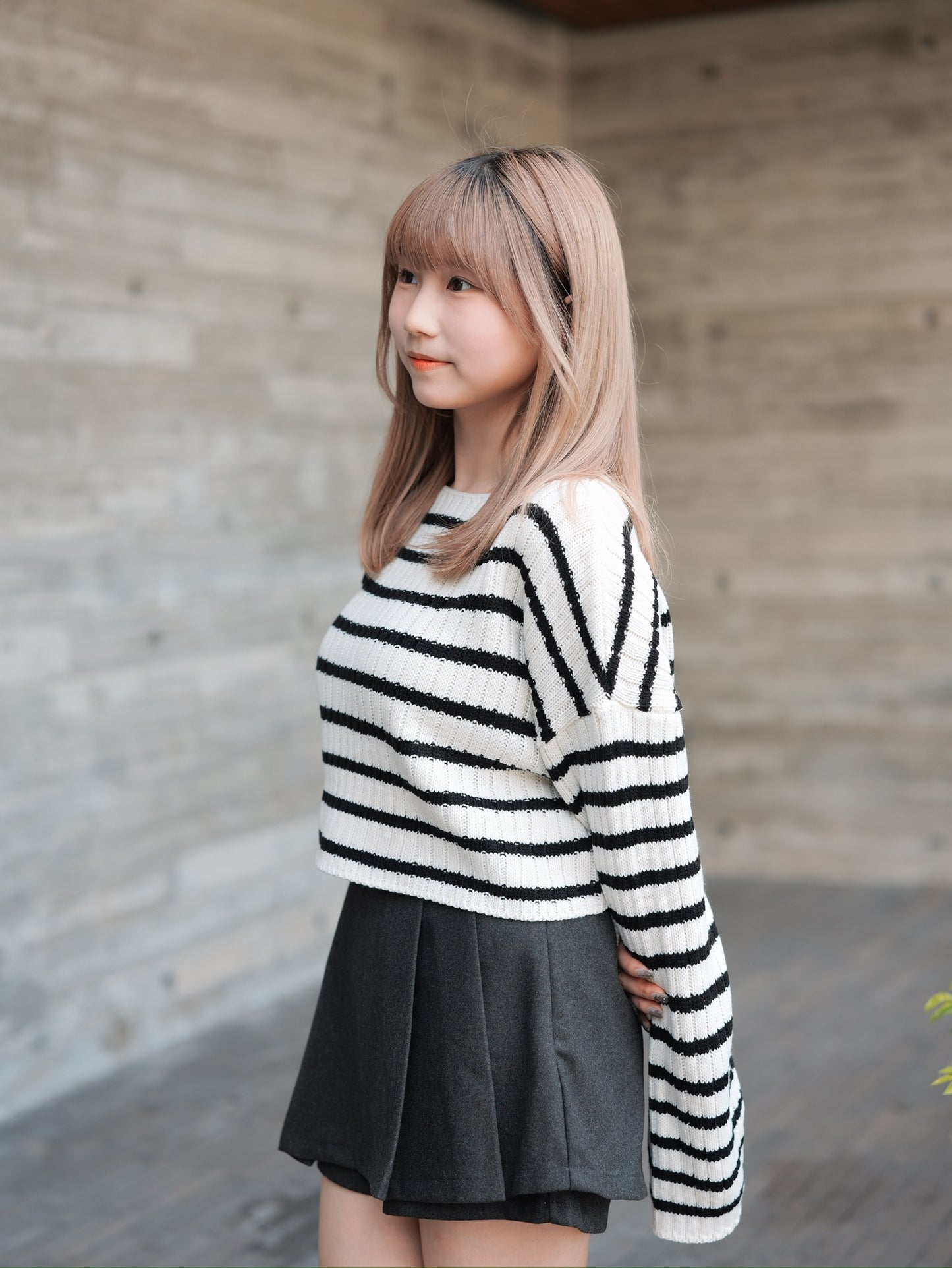 秋冬款！小絨面百褶短裙褲｜2色入