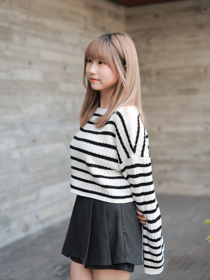 秋冬款！小絨面百褶短裙褲｜2色入