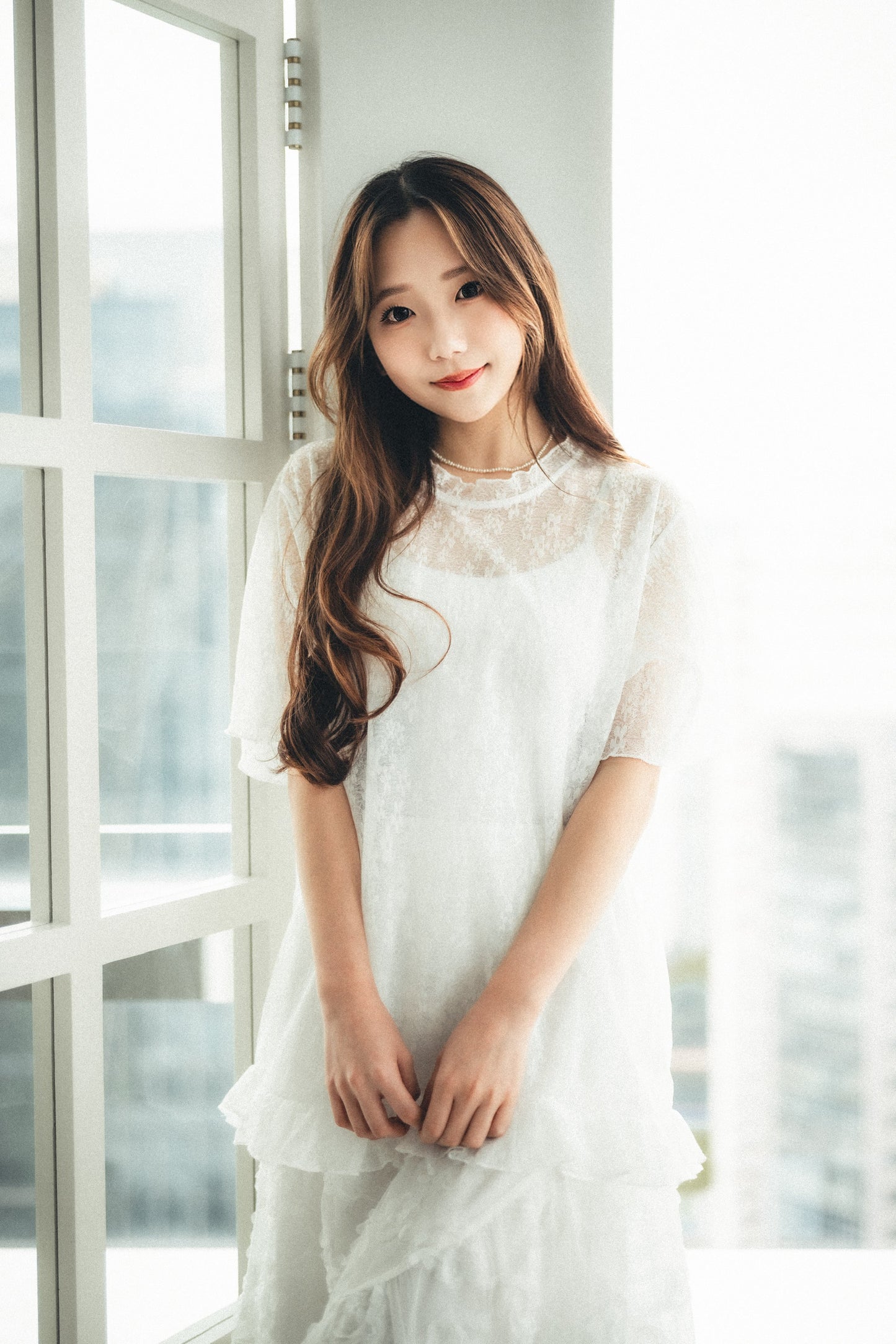 Fafa♪٩✿´ヮ`✿ 透膚oversized top｜2色入