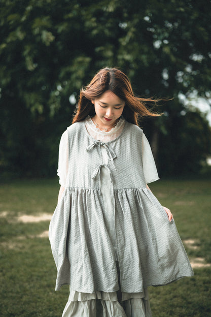 Fafa♪٩✿´ヮ`✿ 透膚oversized top｜2色入