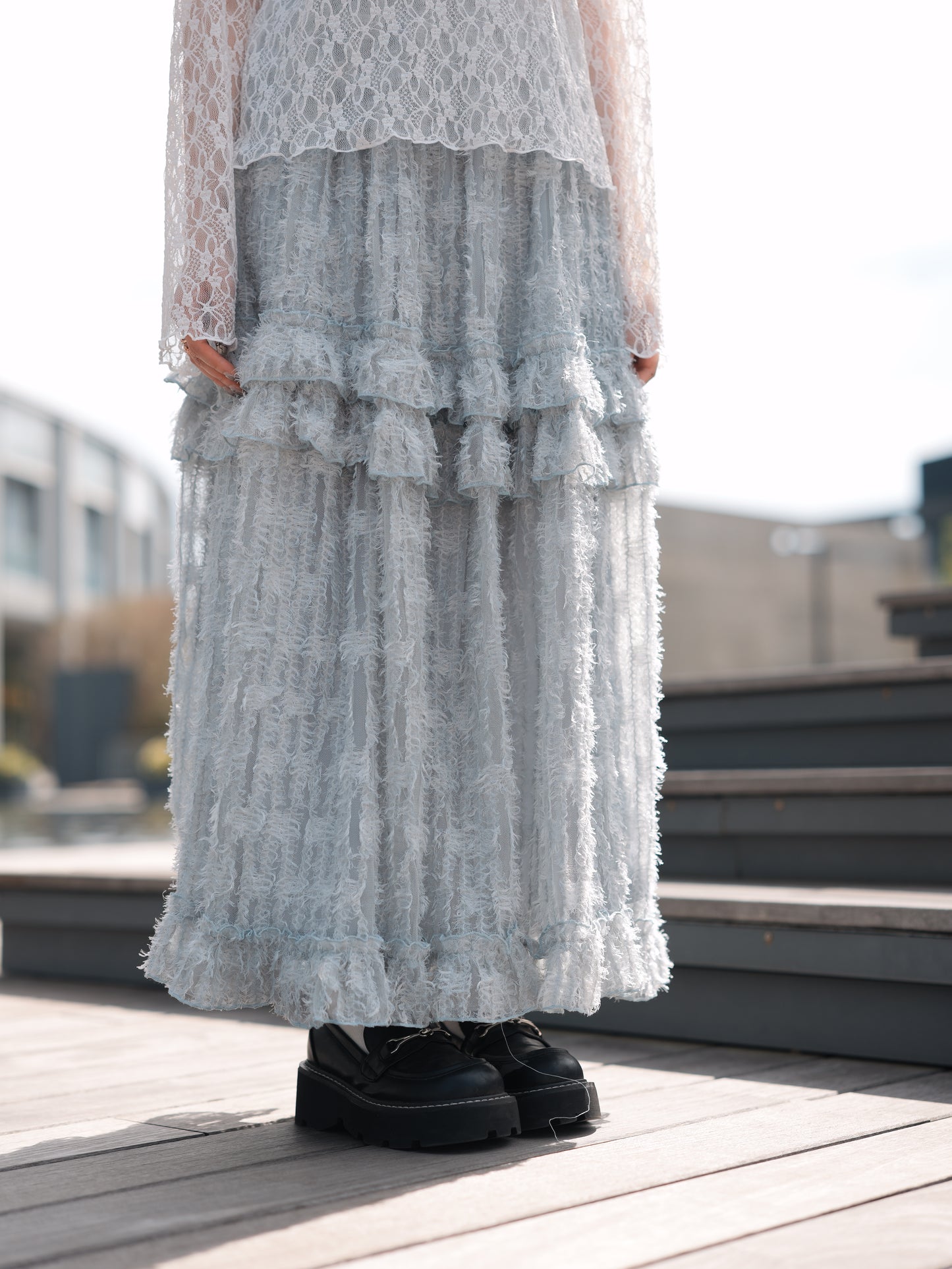 毛毛ruffle cake dress｜4色入