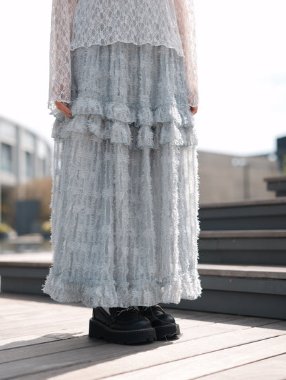 毛毛ruffle cake dress｜4色入
