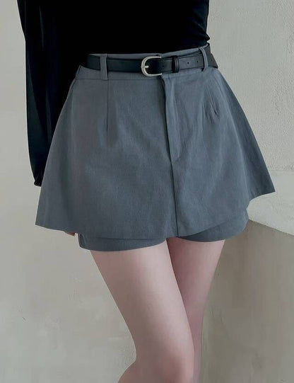 百搭款！A字版型修腳裙褲｜3色入